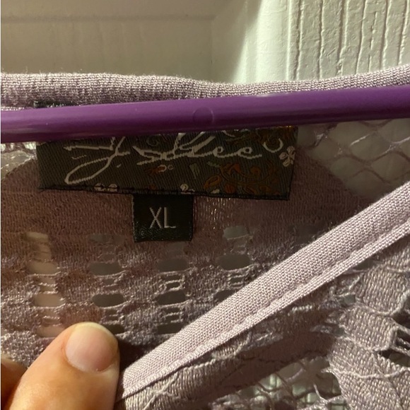 Very light lilac, crocheted top, flared bottom - Picture 3 of 3